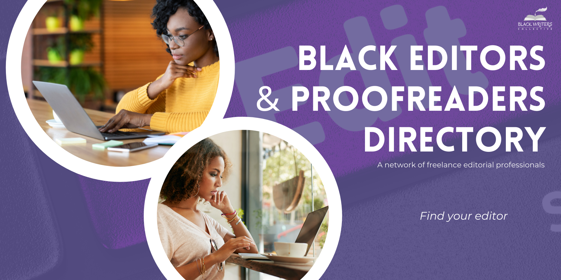 Black Editors &amp; Proofreaders